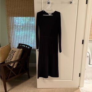 Elegant Black Long Sleeve Dress
